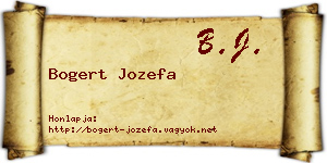 Bogert Jozefa névjegykártya